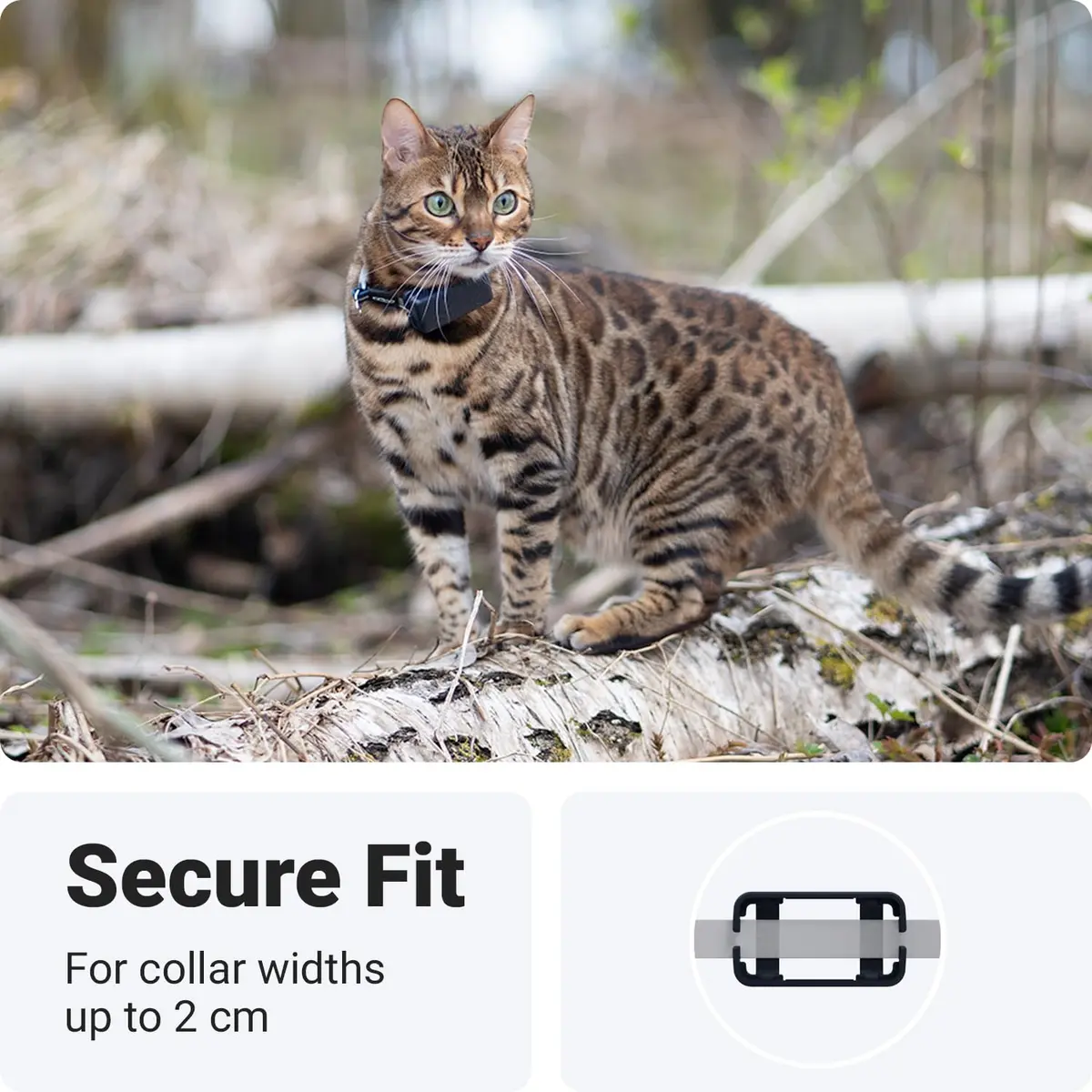 Tractive GPS Cat Mini Clip Mounting (Pack of 2, Dark Blue) | Secure Attachment for Pet Trackers - view 4