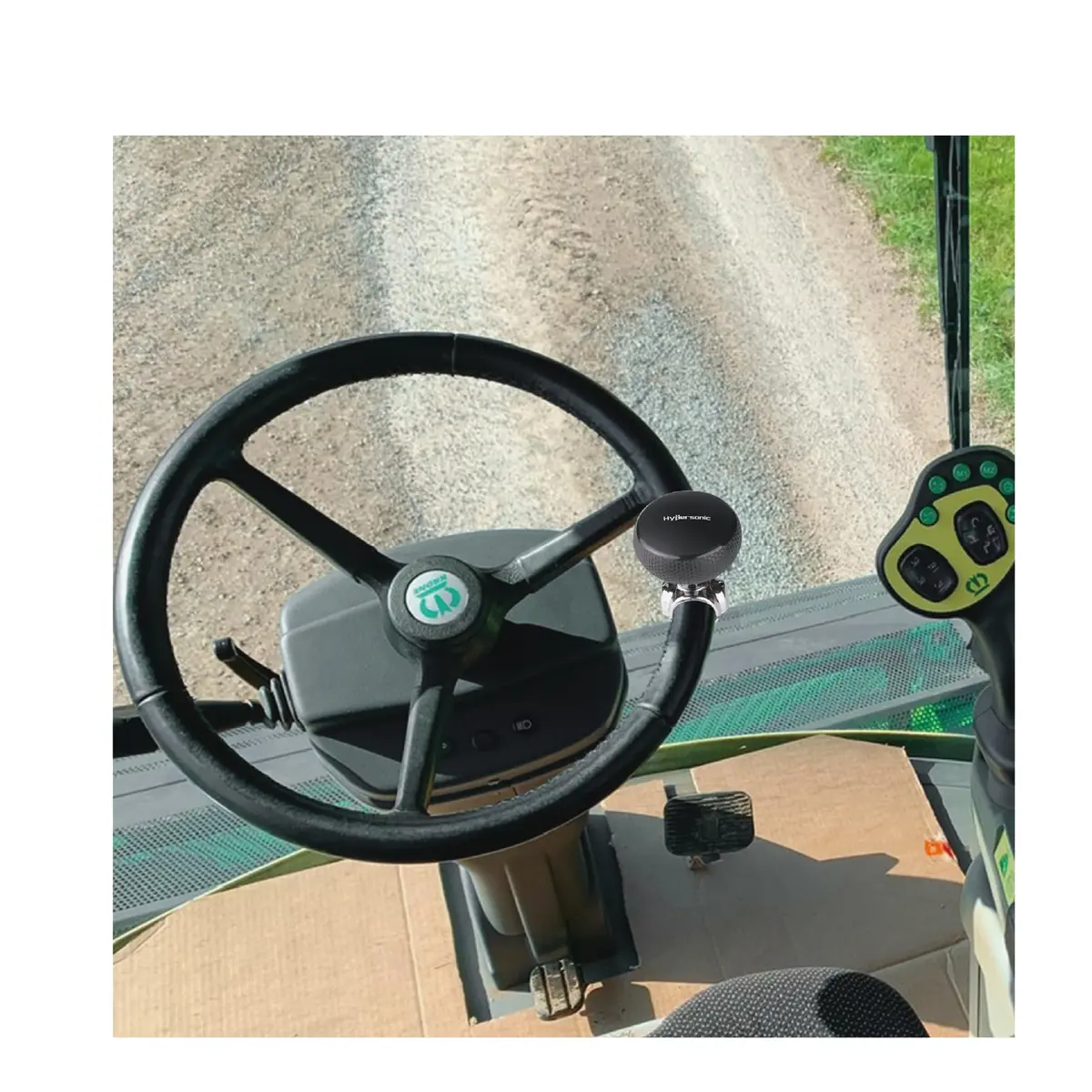 Hypersonic Large Steering Wheel Knob Spinners | Durable Suicide Knob for Car, SUV, Trucks, Tractors, Boat (Black) - view 2