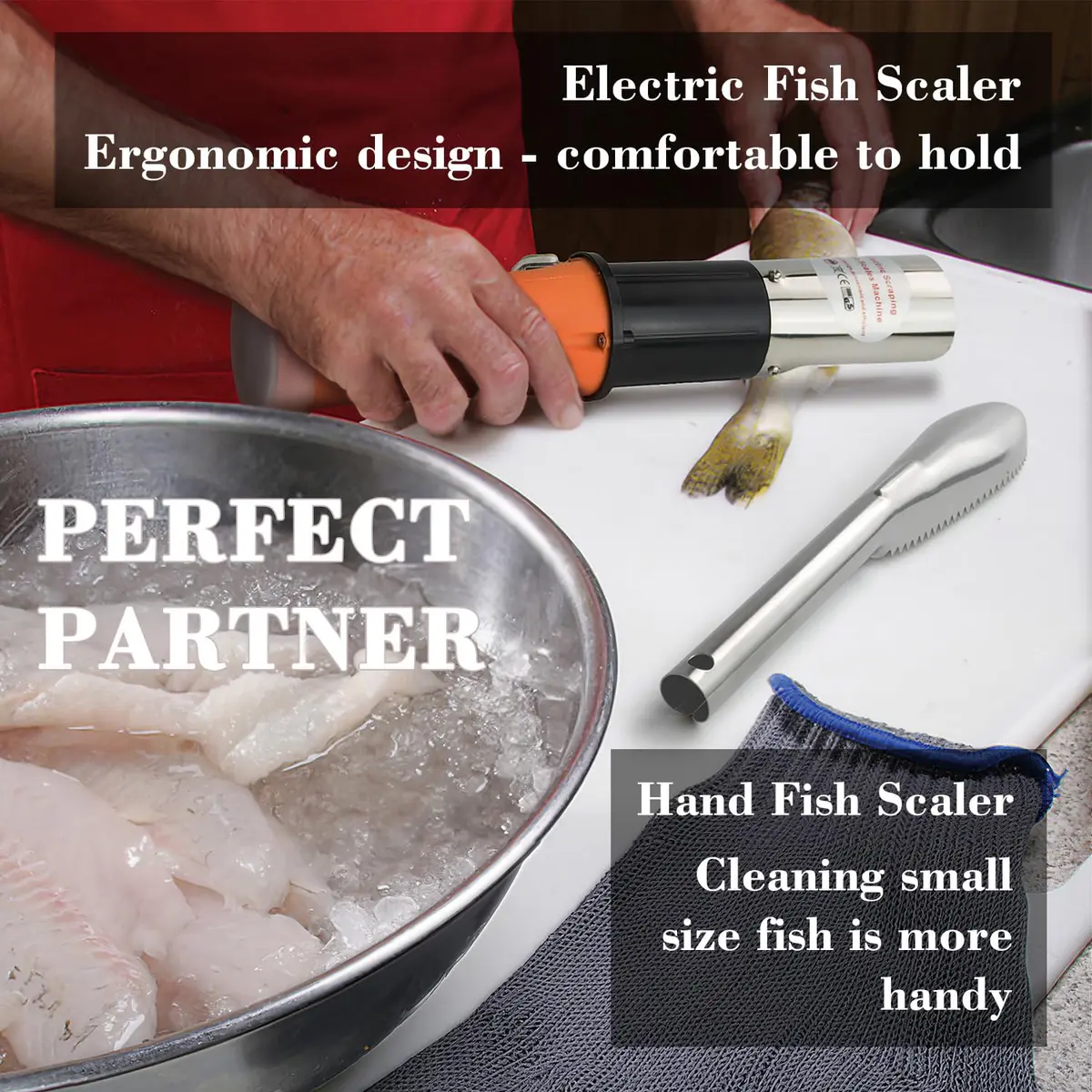 ROEDEER Fish Scaler Electric Cordless 12V | Efficient Fish Scale Removal Tool - view 3