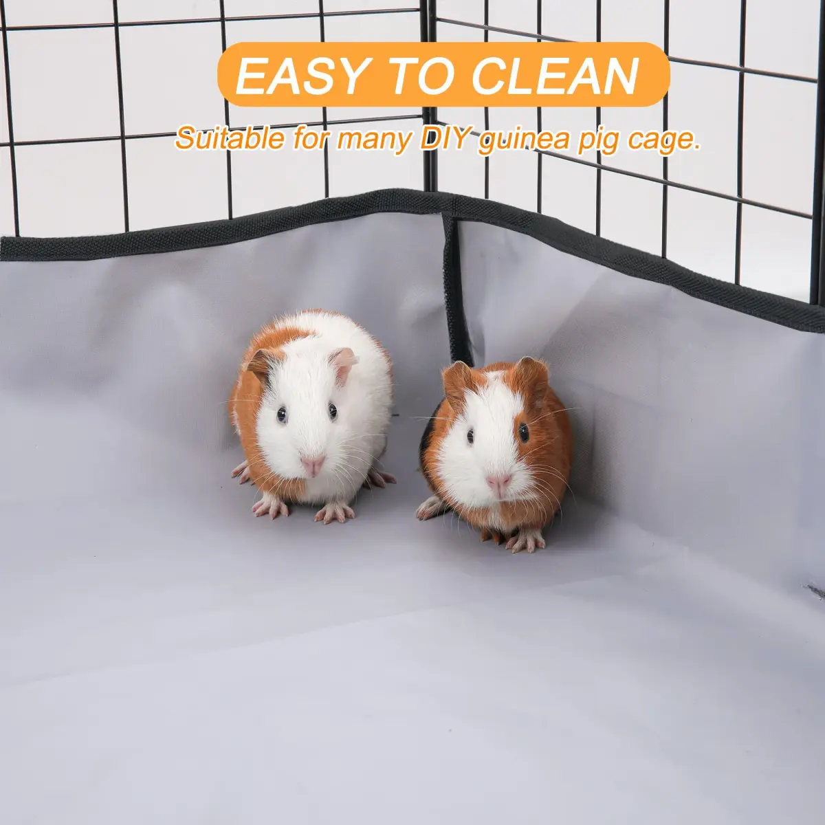 DZWLKJ Waterproof Guinea Pig Cage Liner 71cm x 142cm (28"x56") | Washable Base for Rabbits, Chinchillas, Hedgehogs, Ferrets - view 5