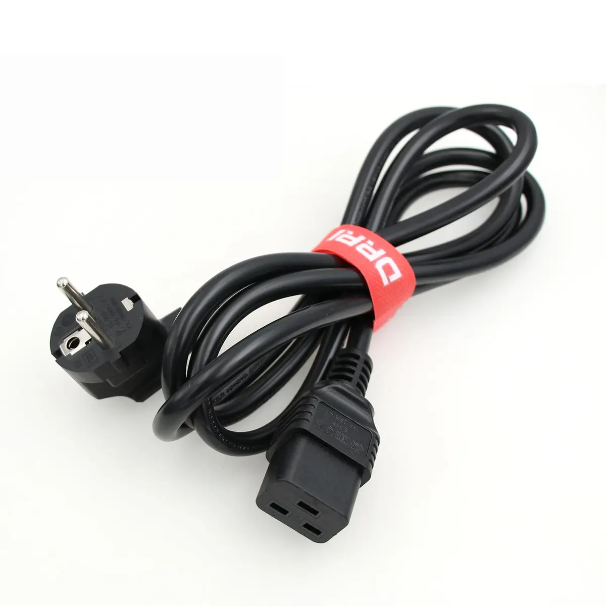 DRRI Europe Schuko CEE 7-7 Plug to IEC C19 Power Cord 1.8m (6ft) | 16A 250V Server & PDU Extension Cable - view 2