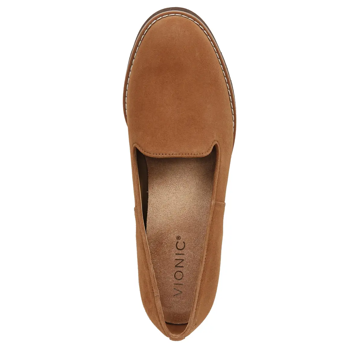 Vionic Willa Wedge Loafer Shoes Brown Suede 6 M (2.27 kg) | APMA Accepted Arch Support - view 7