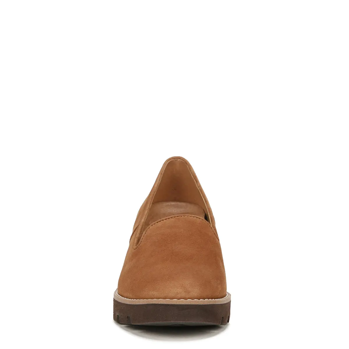 Vionic Willa Wedge Loafer Shoes Brown Suede 6 M (2.27 kg) | APMA Accepted Arch Support - view 2