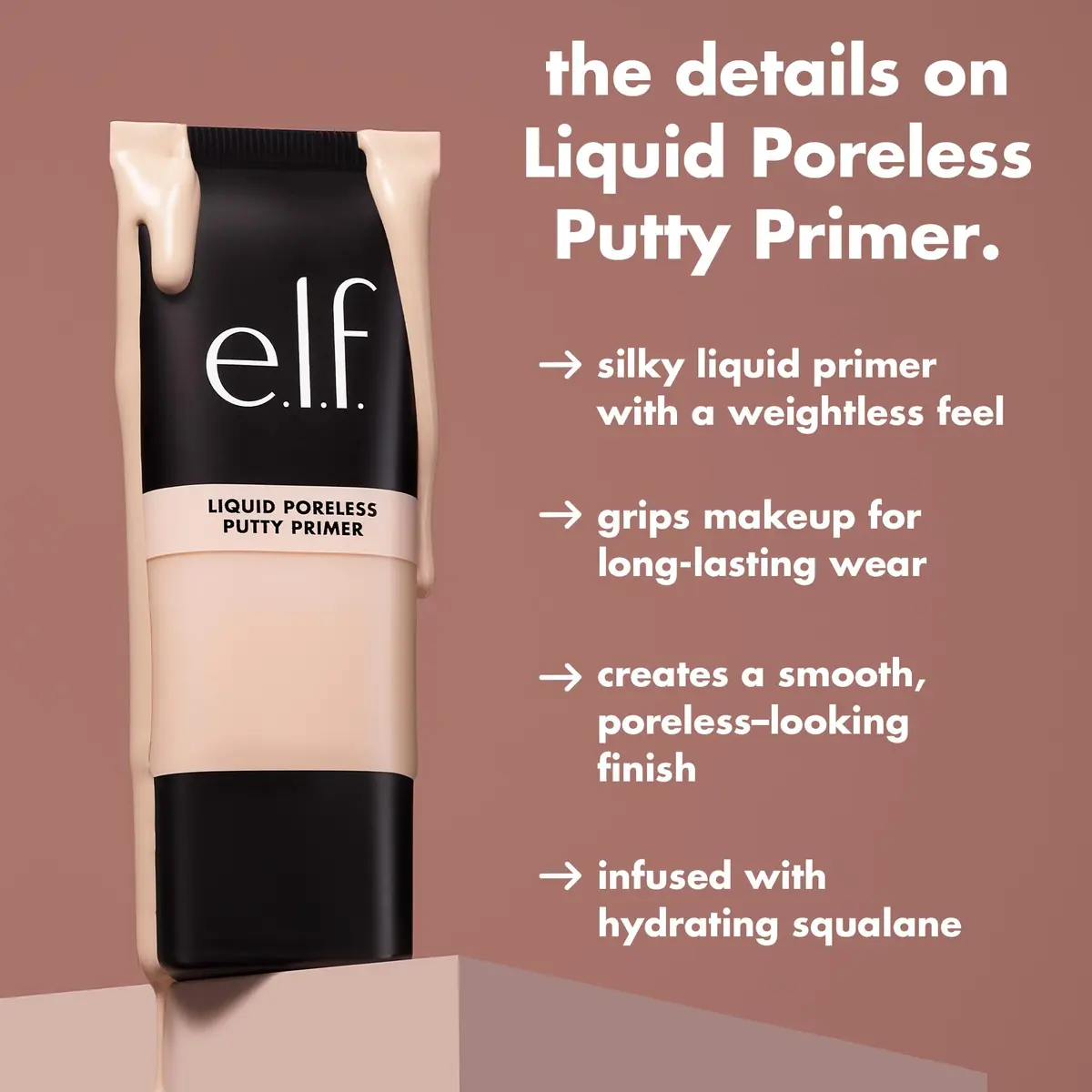 e.l.f. Liquid Poreless Putty Primer Universal Sheer 28ml (0.94 Fl Oz) | Grips Makeup for Long-Lasting Wear - view 5