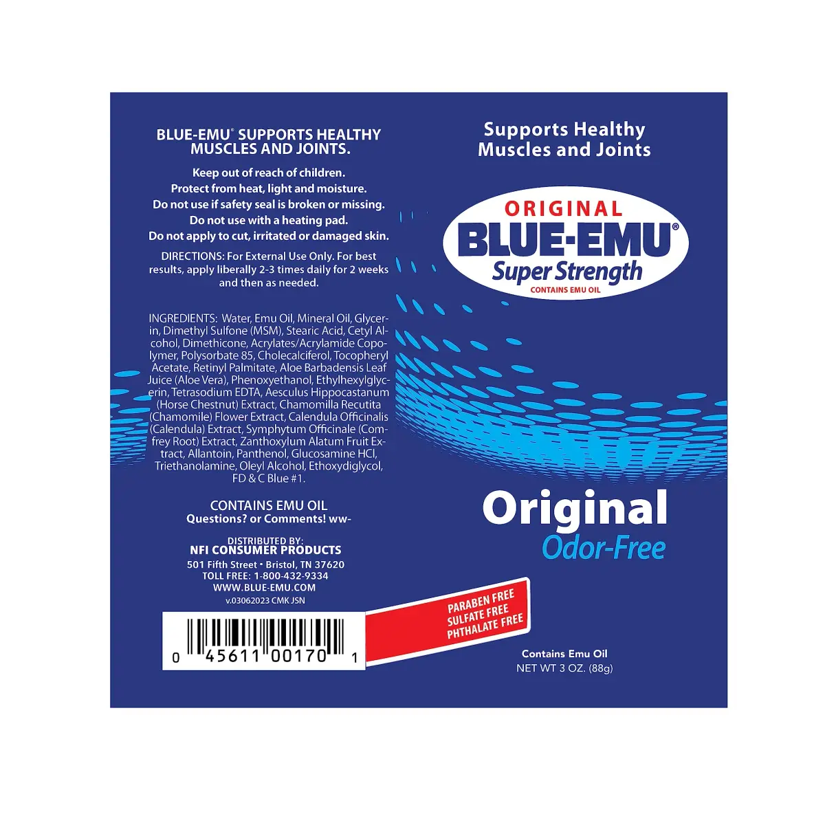 BLUE-EMU Original Super Strength Cream 88.7ml (3 Oz) | Soothing Muscle & Joint Support - view 6