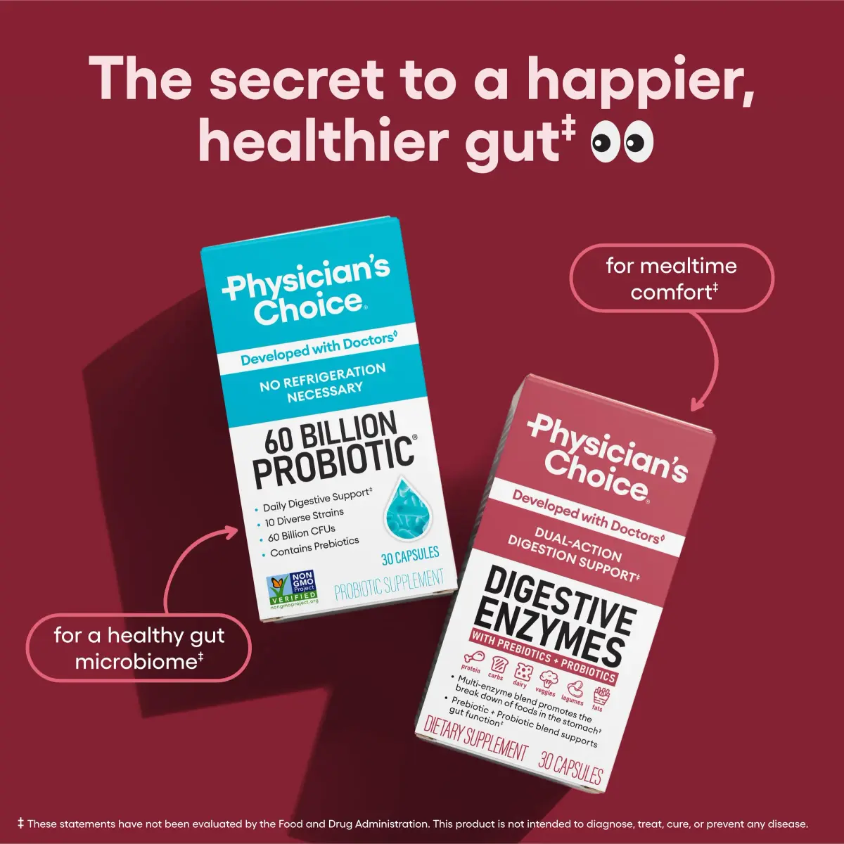 Physician's CHOICE Digestive Enzymes 180 Count (85g) | Supports Gut Health & Reduces Bloating - view 5