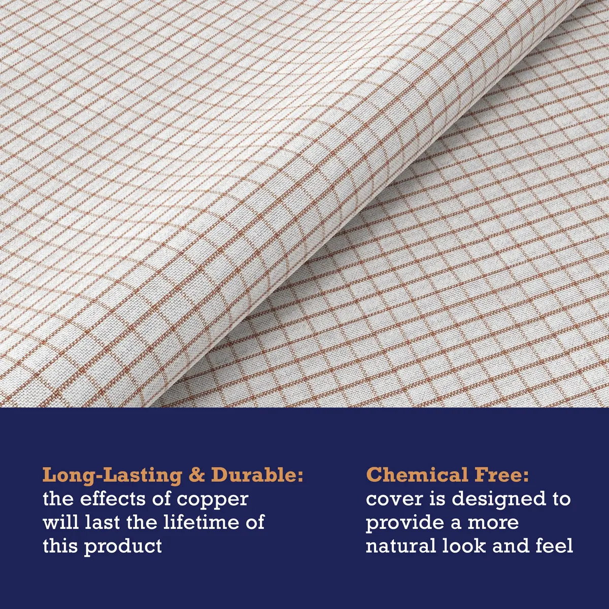 Bed Bug Blocker All-in One Copper Infused Fitted Mattress Protector | Water Resistant Twin, White - view 4