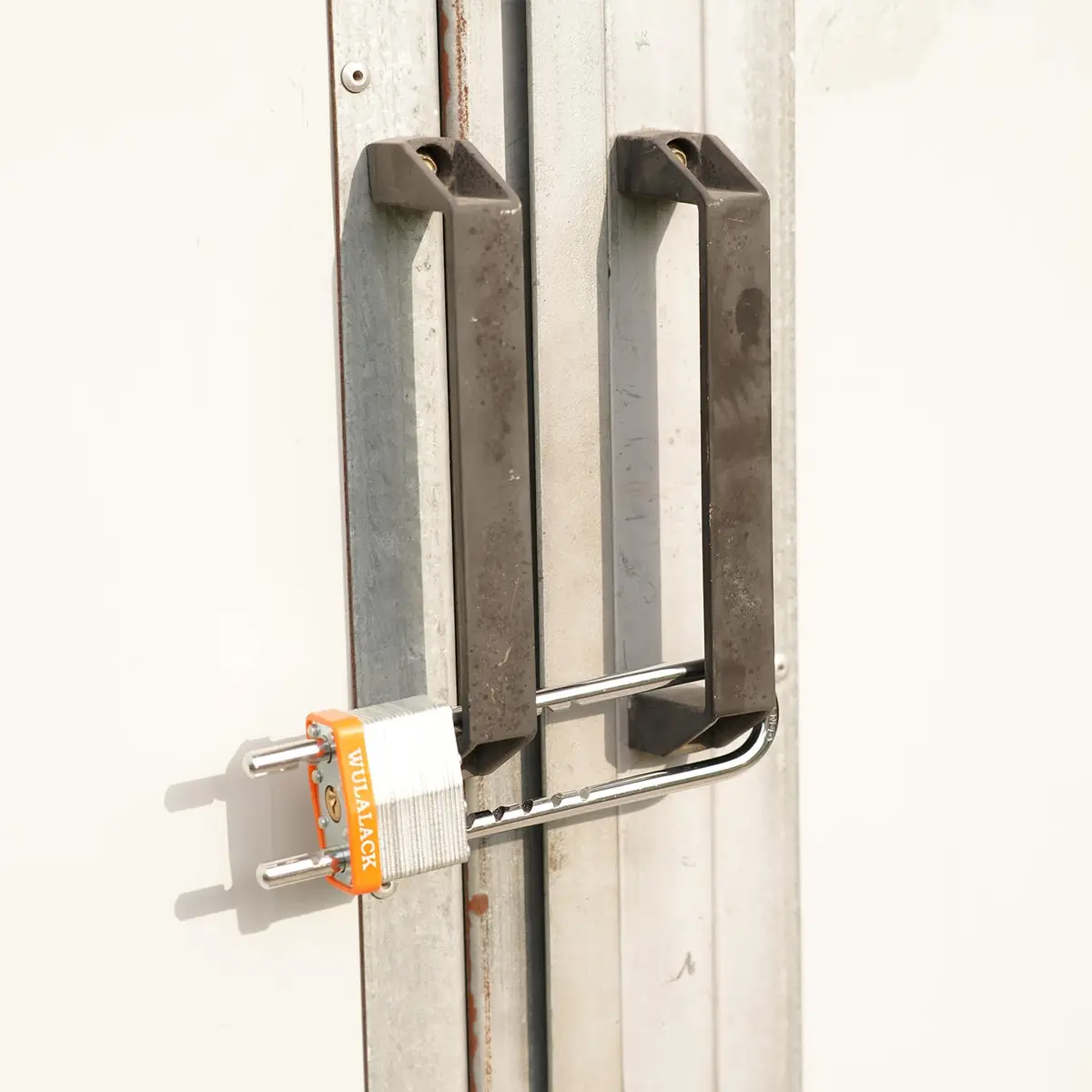 WULALACK Padlock with Key, Laminated Steel, 2 inch Wide, Adjustable Shackle, Long Shackle, 2 Keys - view 5
