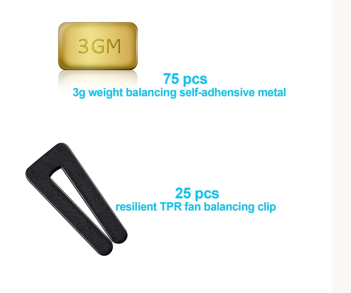 HFYHWT Ceiling Fan Blade Balancing Kit 100PCS | Fix Wobble & Noise - view 3