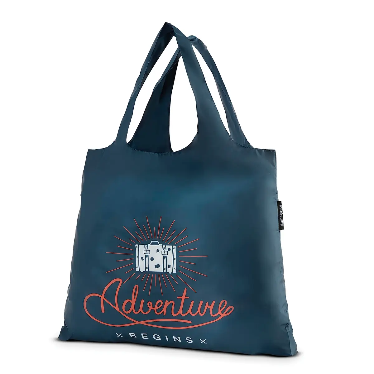 Samsonite Foldable Shopper’s Tote, Adventure Begins, 23 kg (50 lb) Capacity | Lightweight & Compact Travel Bag - main product image