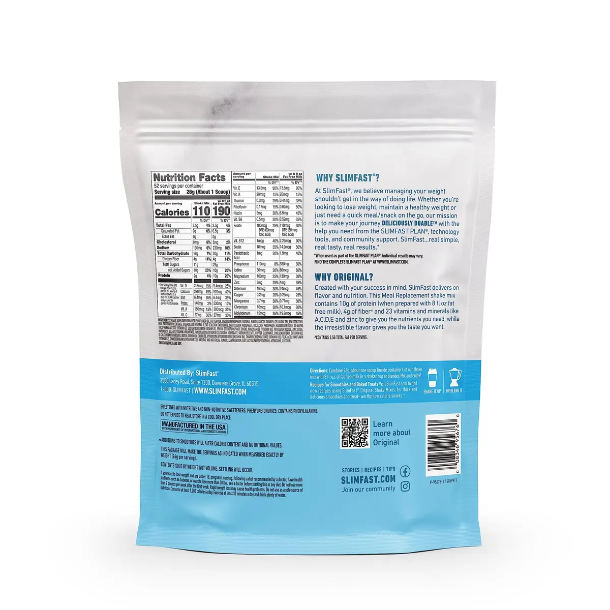 SlimFast Meal Replacement Powder French Vanilla | 52 Servings | 10g Protein, Gluten-Free, On-the-Go - view 7
