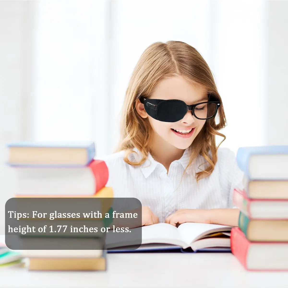 THSIREE Black 4pcs Medical Eye Patches for Glasses | Amblyopia & Lazy Eye Treatment - view 2