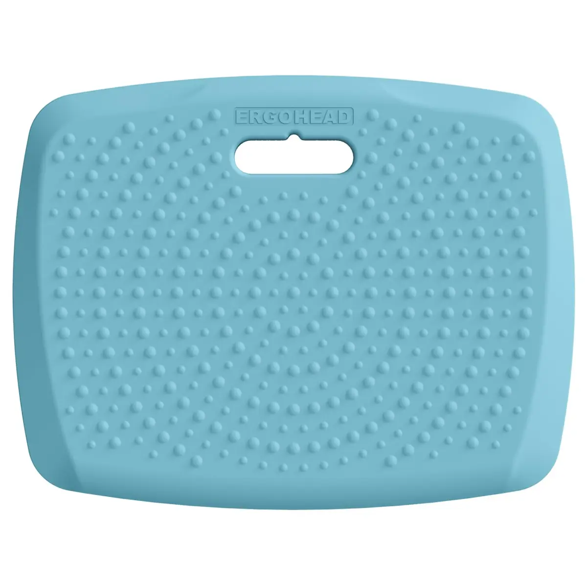 ergohead 3/4 inch Thick Office Standing Desk Mat | Anti-Fatigue Cushioned Floor Pad with Massage Points (Teal, 17" x 22") - main product image