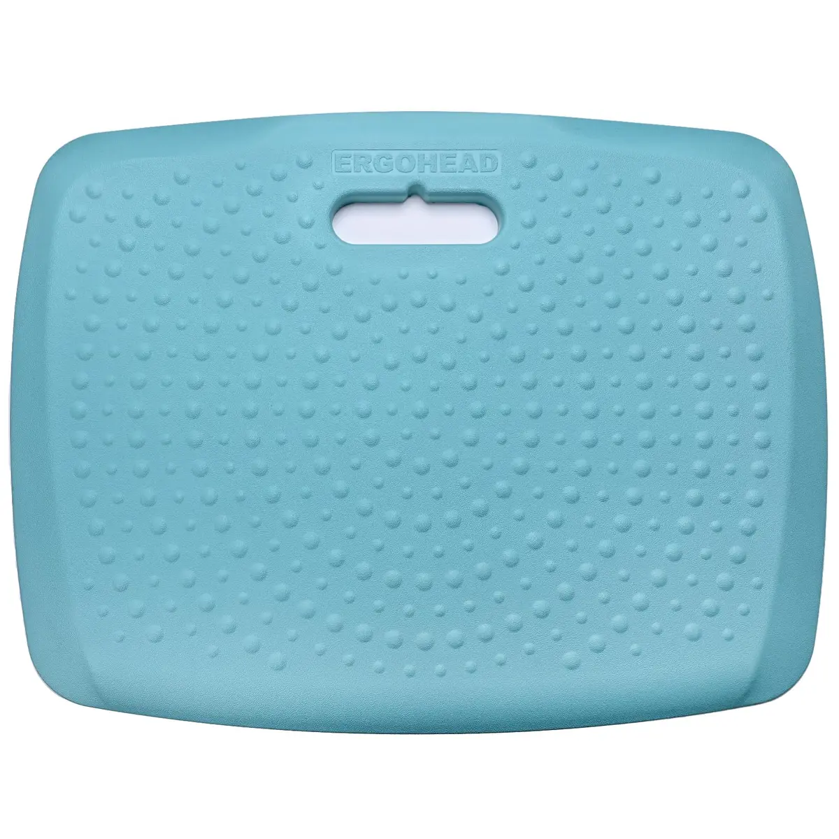 ergohead 3/4 inch Thick Office Standing Desk Mat | Anti-Fatigue Cushioned Floor Pad with Massage Points (Teal, 17" x 22") - view 8