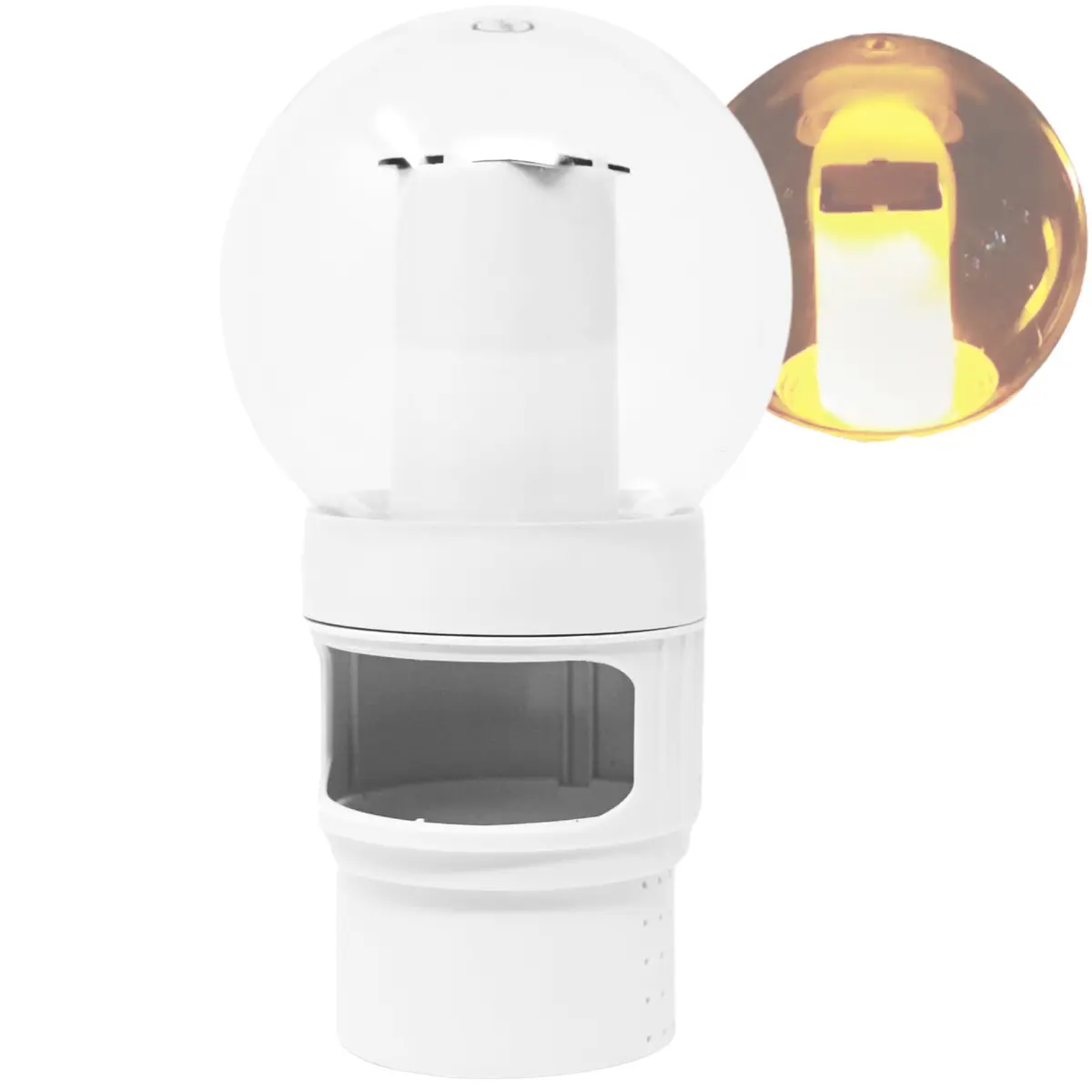 Swimline Floating Pool Chlorine Tablet Dispenser | Solar Light-Up Torch | 3-Inch - main product image