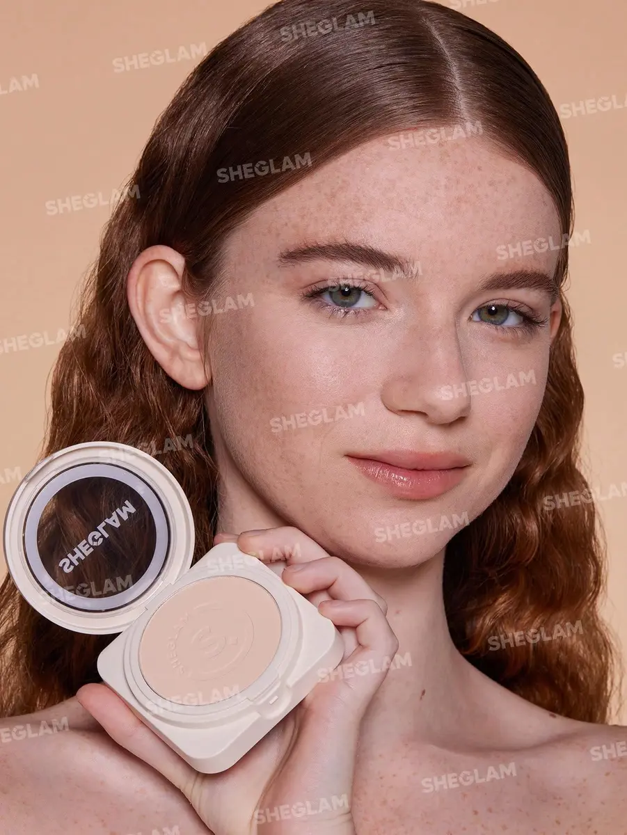 SHEGLAM Skin-Focus Full Coverage Powder Foundation 0.39oz | Oil-Control, Matte Finish, Cruelty-Free - view 5