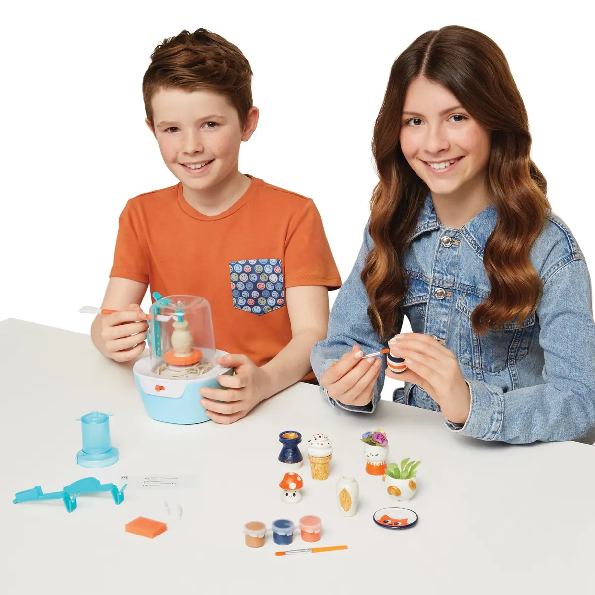 Make It Real Mini Pottery Studio - 26-Piece DIY Kit with Air Dry Clay | Beginner to Master Levels - view 5