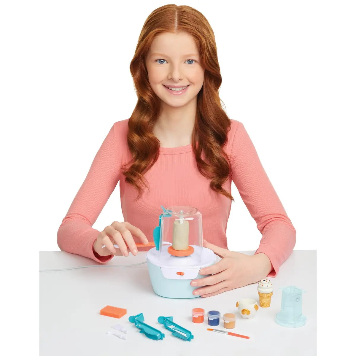 Make It Real Mini Pottery Studio - 26-Piece DIY Kit with Air Dry Clay | Beginner to Master Levels - view 6