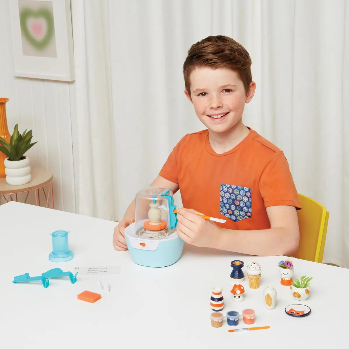 Make It Real Mini Pottery Studio - 26-Piece DIY Kit with Air Dry Clay | Beginner to Master Levels - view 8