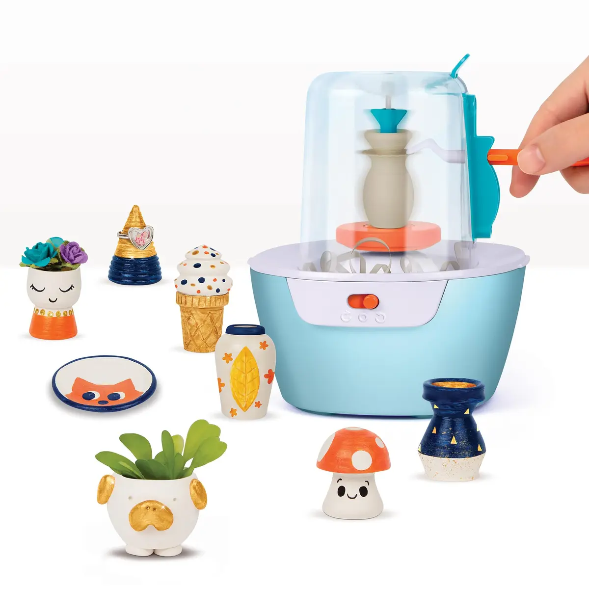 Make It Real Mini Pottery Studio - 26-Piece DIY Kit with Air Dry Clay | Beginner to Master Levels - view 4