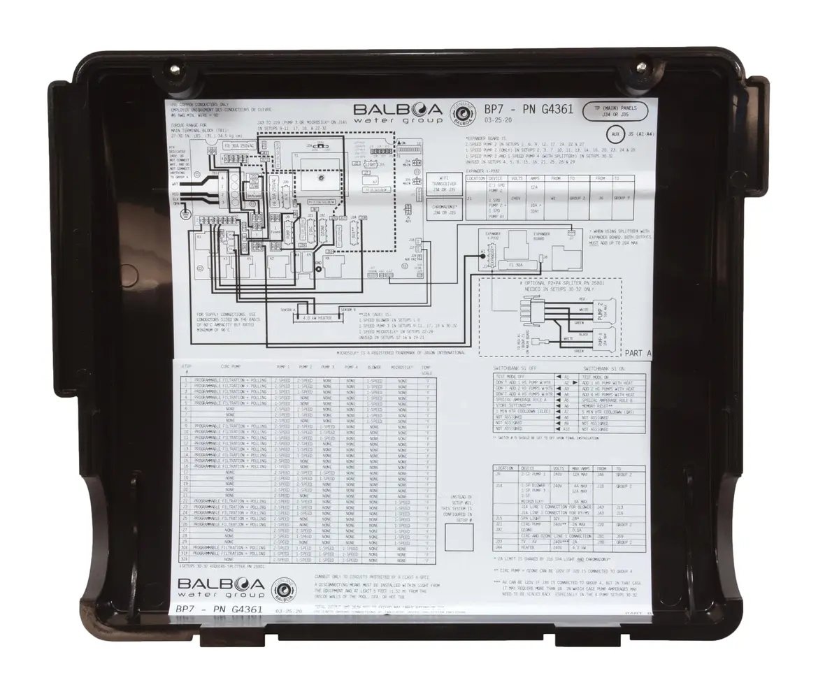 Balboa Water Group G6405-01 BP7 Retrofit Kit System with TP500 Control Panel | Pool & Spa Replacement Parts - view 7