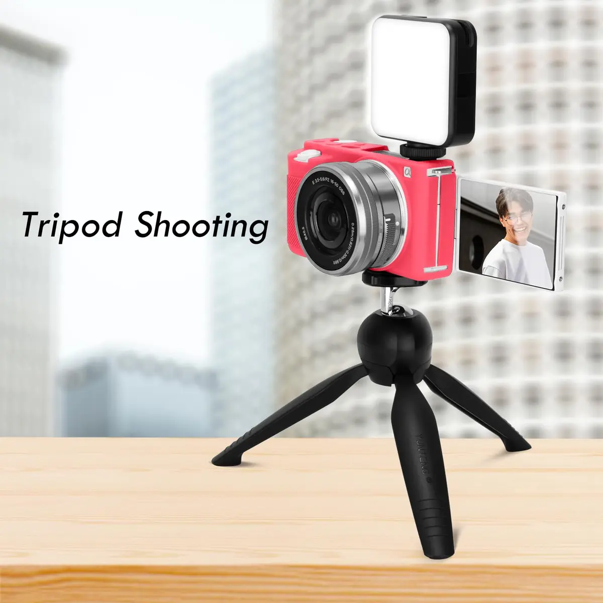 Rieibi ZVE10 Case, Soft Silicone Protective Cover for Sony ZV-E10 ZVE10 Camera, Lightweight Rubber in Rose Red - view 8