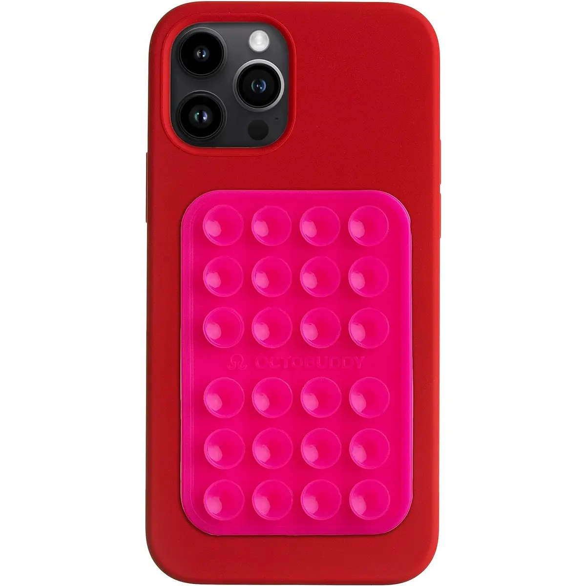 OCTOBUDDY Classic - Silicone Suction Phone Mount, Hot Pink | Hands-Free Content Creation - main product image