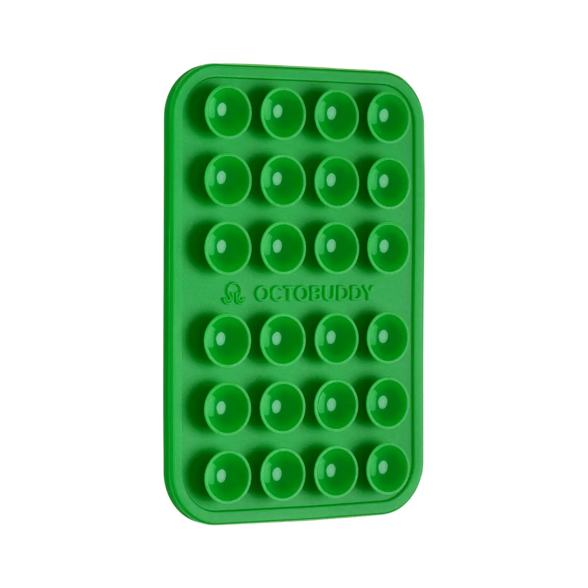 OCTOBUDDY Classic Silicone Suction Phone Mount Spade Green | Hands-Free Content Creation - main product image