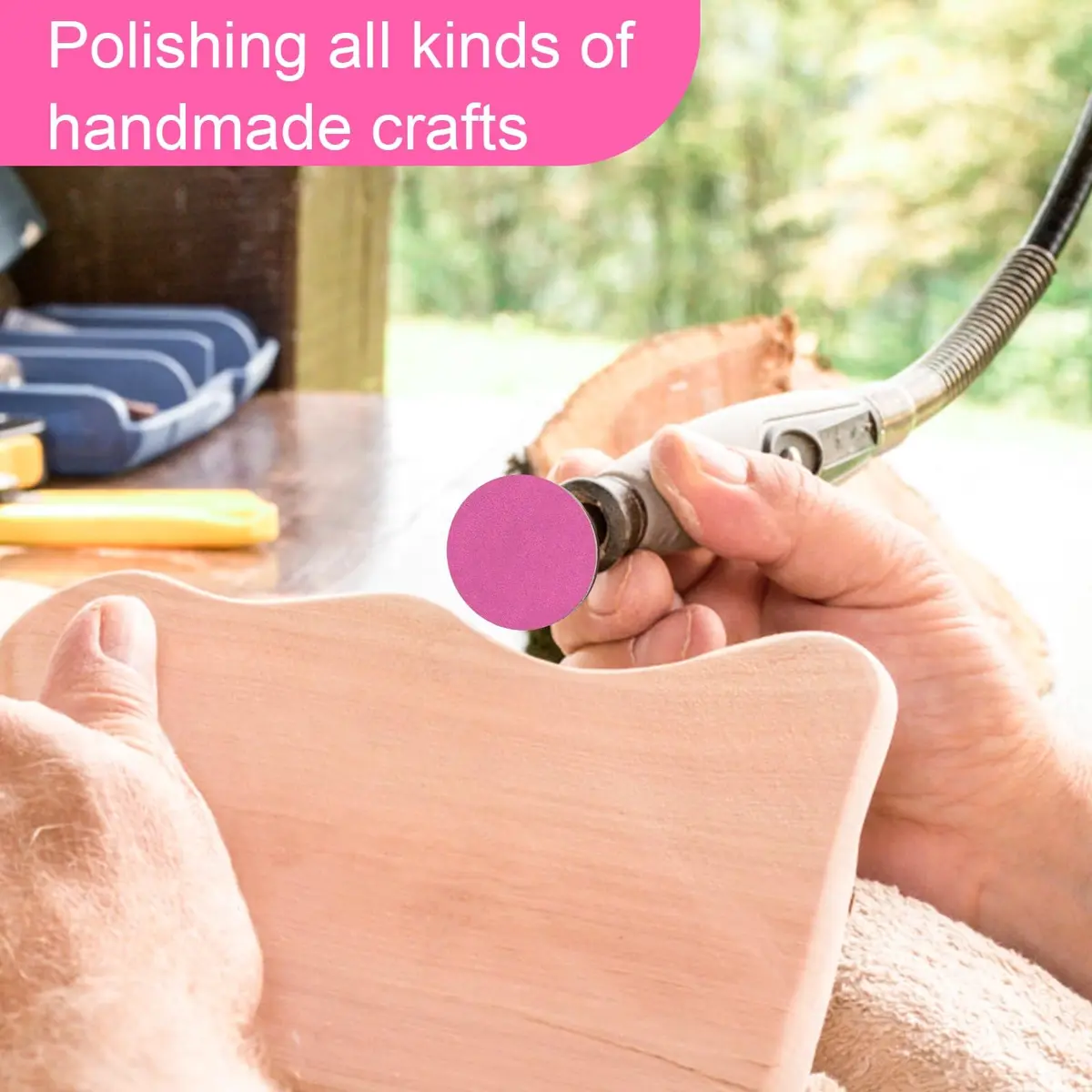 Rolybag 60Pcs Sanding Discs with Metal Mandrel Bit 25mm | 80/150/240 Grit Foot Callus Remover - view 4