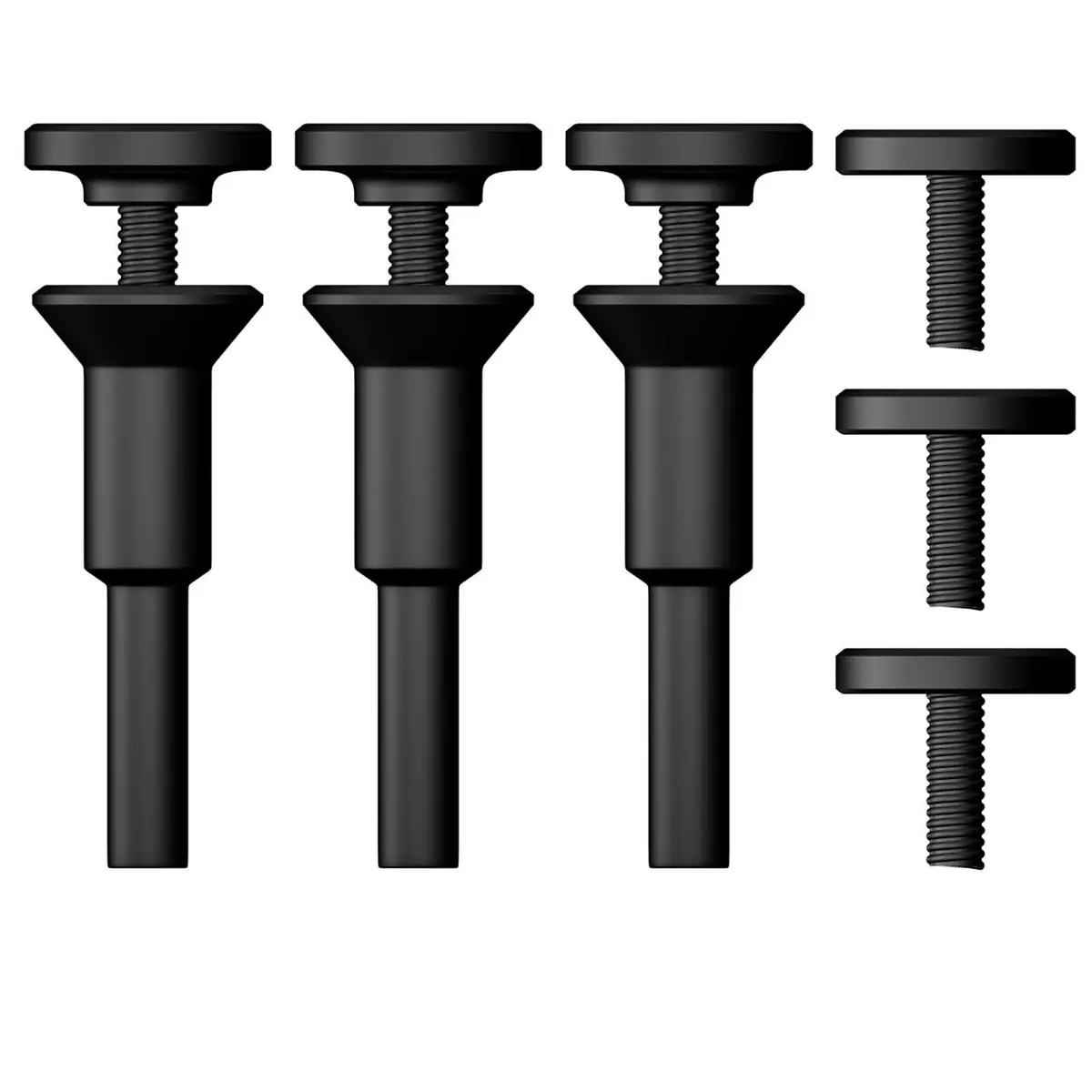 Crossarctic Cut-Off Wheel Mounting Mandrel Holder 3 Pack | 3/8" & 1/4" Arbor Hole with 1/4" Shaft Stem for Die Grinder Rotary Tools - main product image