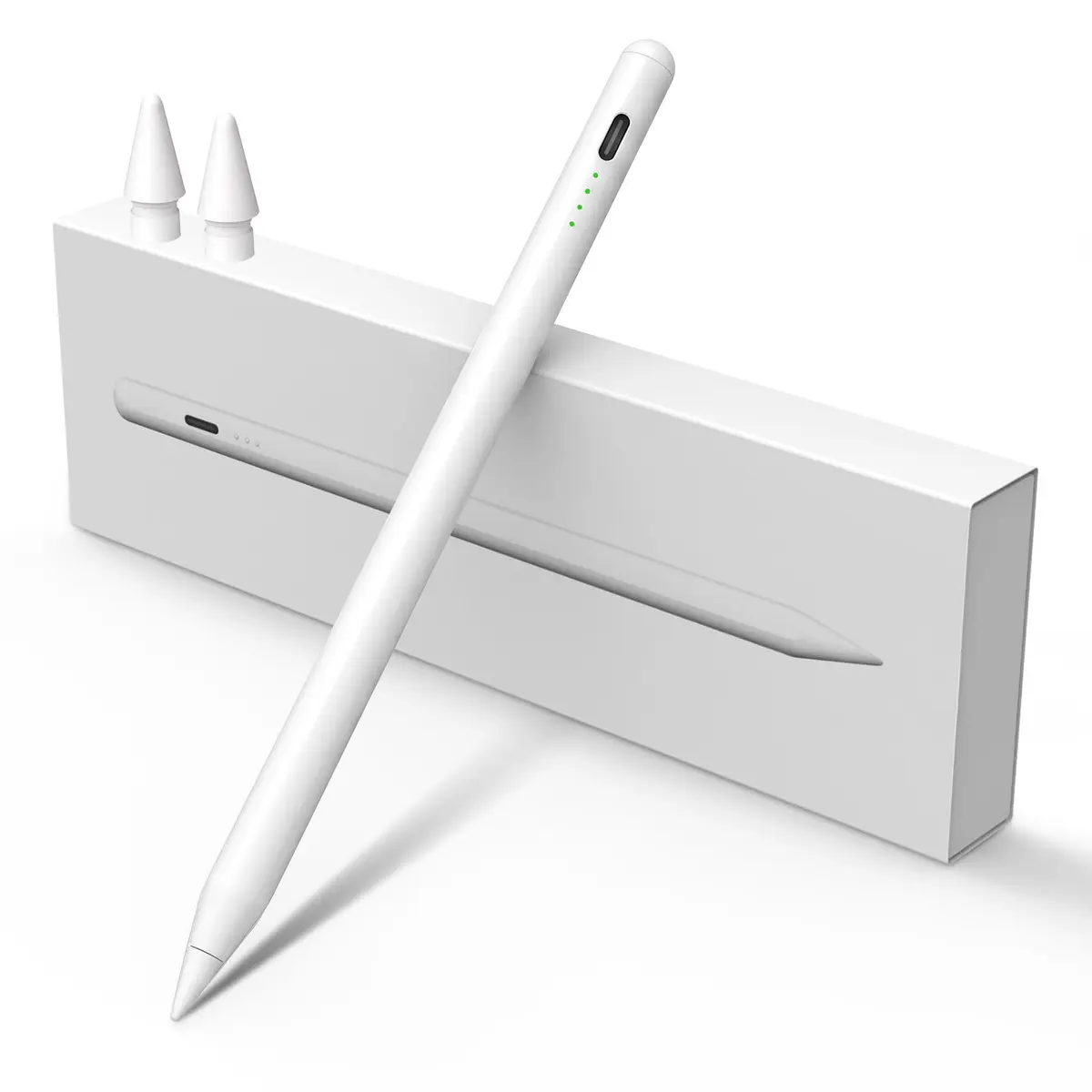 MEKO Stylus Pen for iPad 2018-2026 | Palm Rejection & Fast Charge (1 Pack, White) - main product image