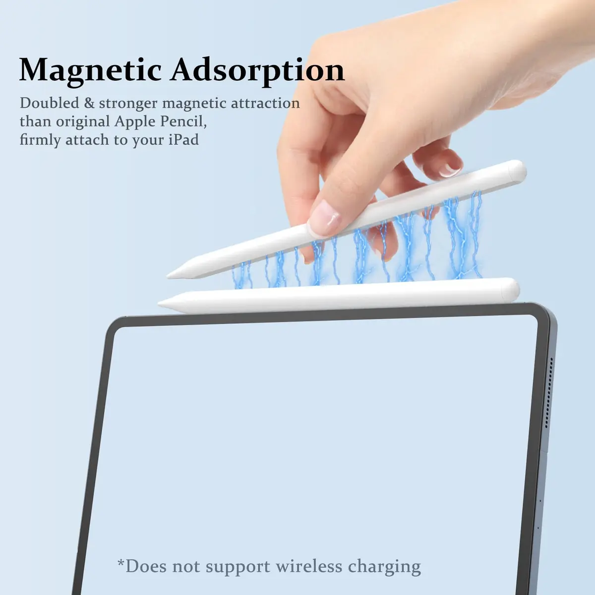 MEKO Stylus Pen for iPad 2018-2026 | Palm Rejection & Fast Charge (1 Pack, White) - view 5