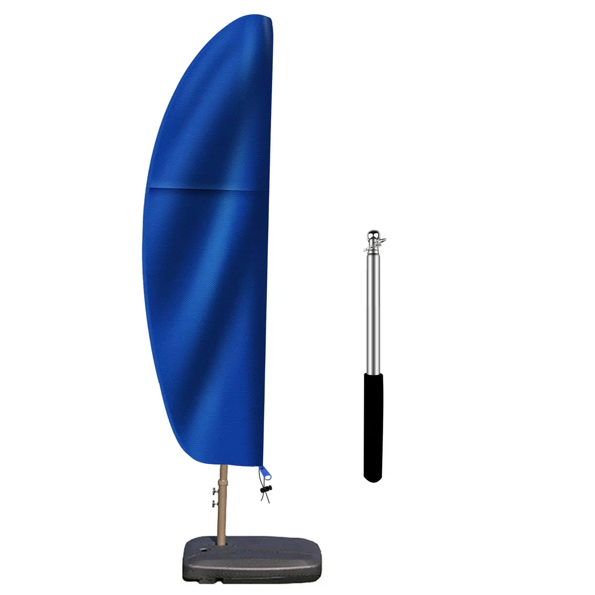 OKPOW Cantilever Patio Umbrella Cover Fits 7.5-11.5 FT Offset Umbrellas | Waterproof 420D Oxford Fabric with Zipper & Drawstring - main product image