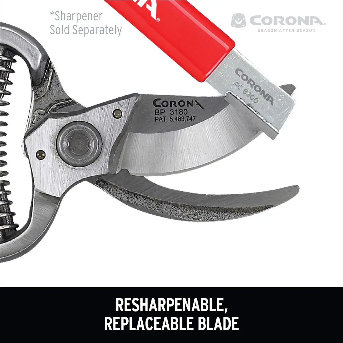 Corona Clipper Garden Shear Scissor | Forged Steel Bypass Pruner & Japanese Weeding Knife - view 3