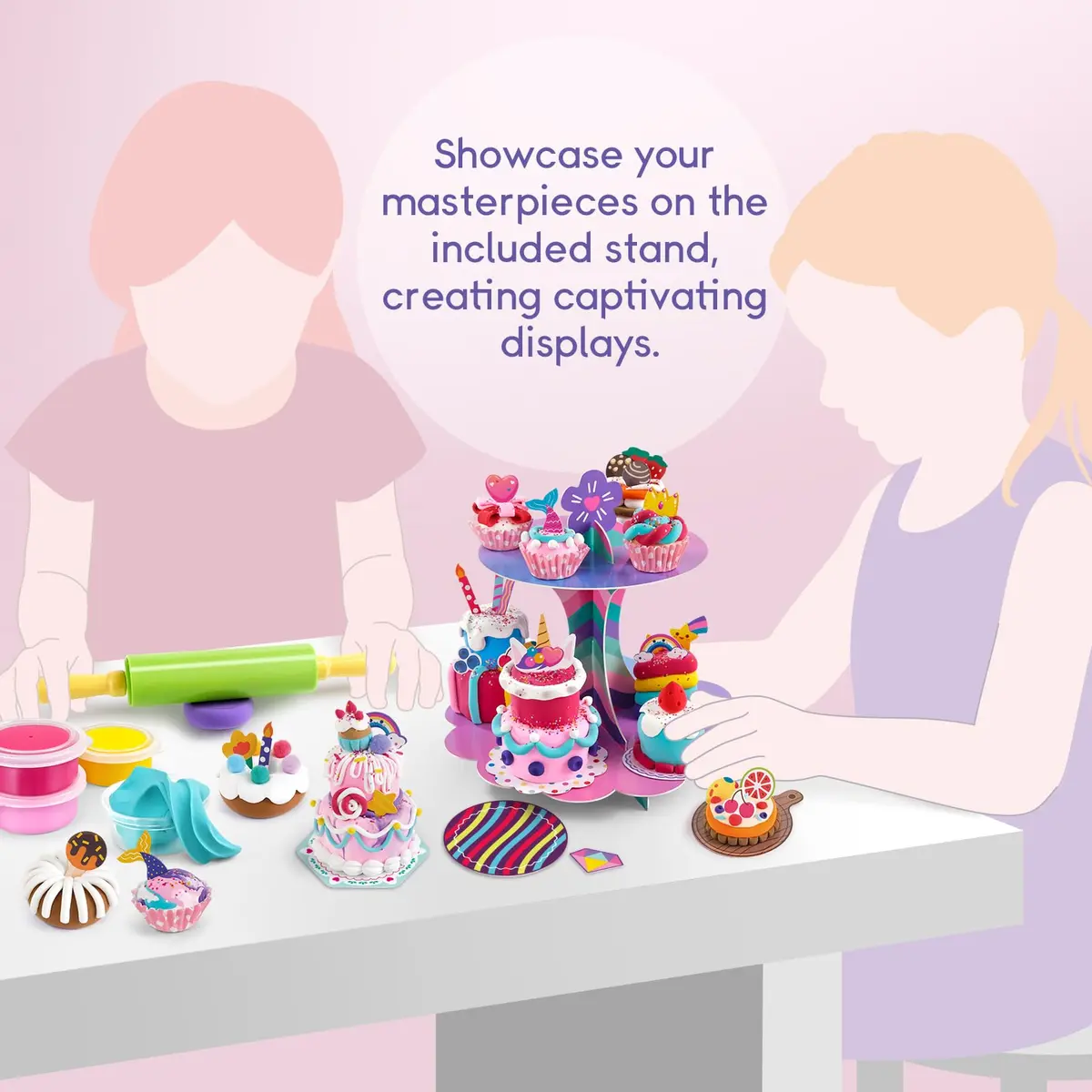 Drama Planet Mini Dessert Clay Kit for Kids, Make & Display Clay Treats | 12 Colors - view 5