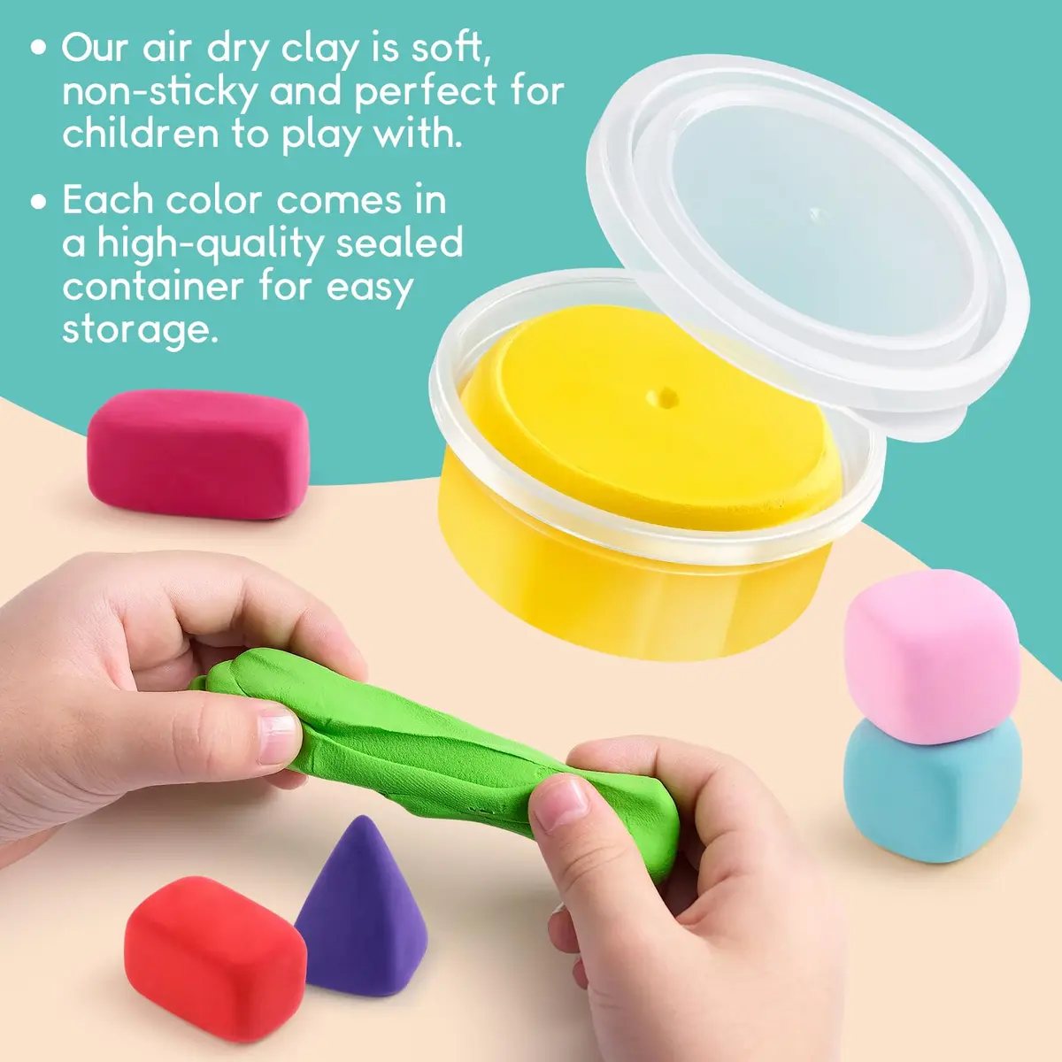Drama Planet Mini Dessert Clay Kit for Kids, Make & Display Clay Treats | 12 Colors - view 6