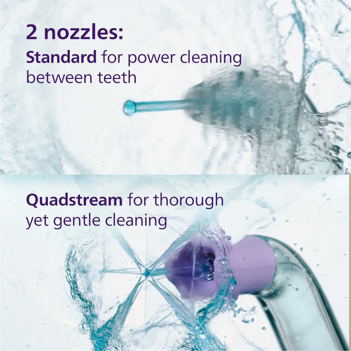 Philips Sonicare Cordless Power Flosser 3000 HX3826/23 | 250ml (8.45 Fl Oz) Quad Stream Water Flosser for Gum Health - view 8