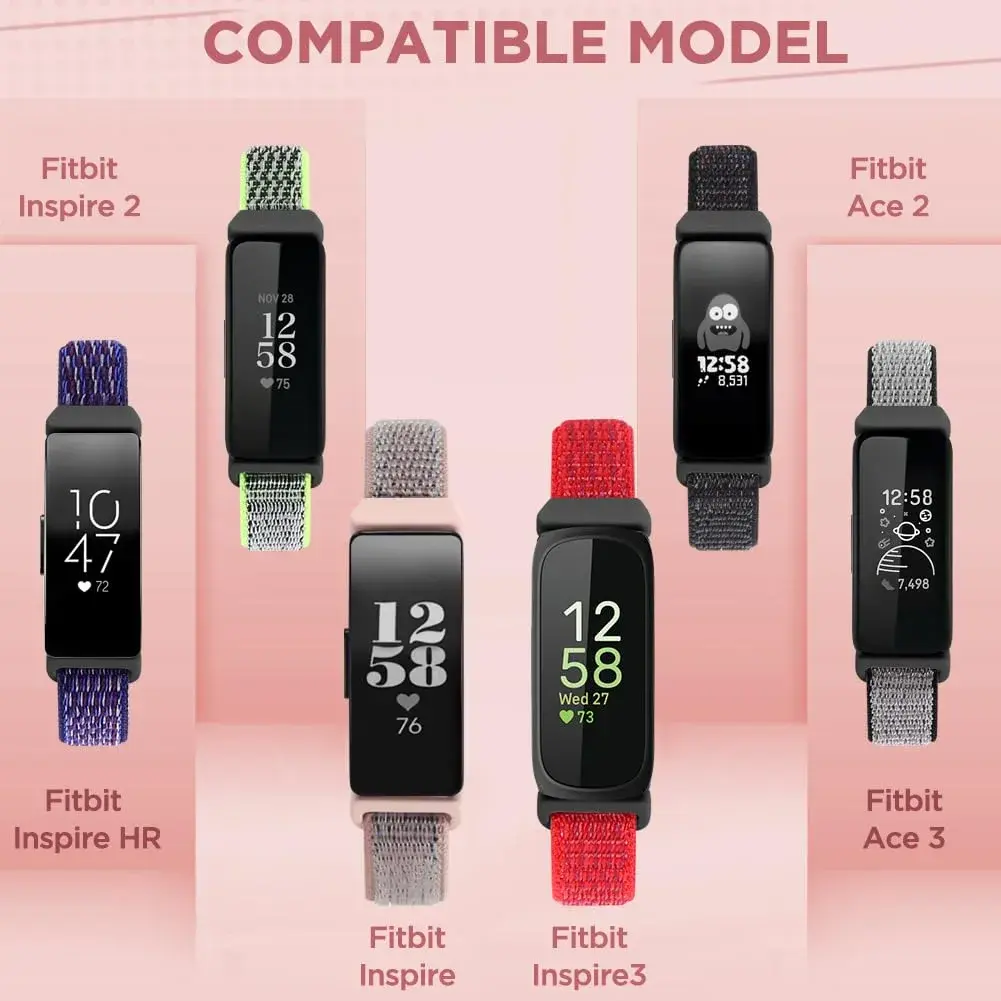 WNIPH Nylon Bands for Fitbit Inspire 3/2/HR/Ace 3/2 160mm-210mm | Breathable Sport Replacement Straps - view 3