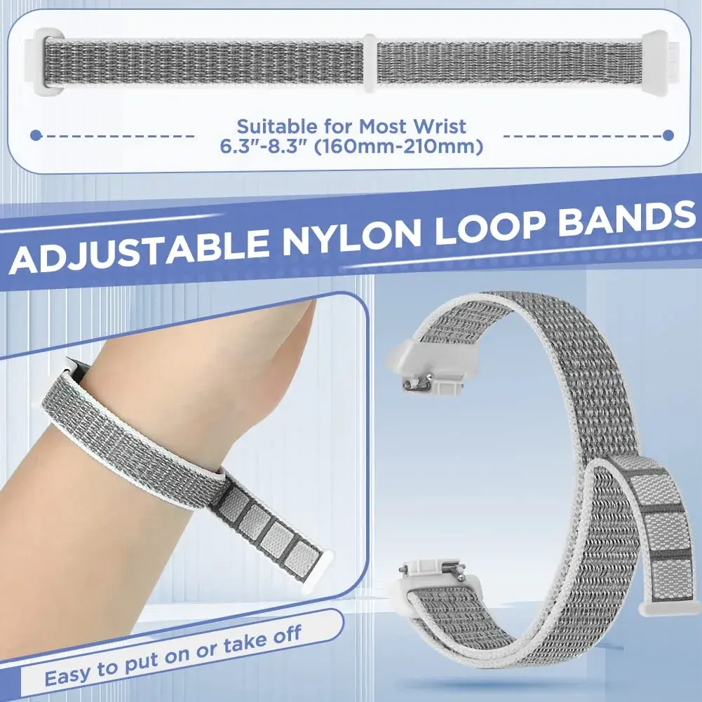 WNIPH Nylon Bands Compatible for Fitbit Inspire 3/2/HR/Ace 3/2 3-Pack | Adjustable Sport Replacement Straps for Women Men - view 4
