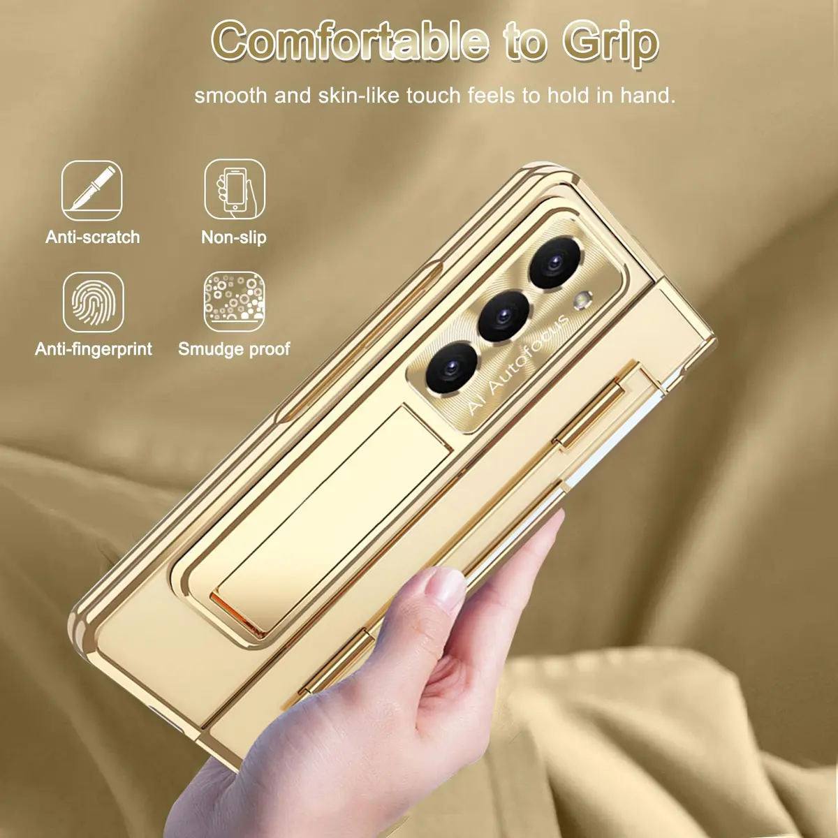 NINKI Samsung Z Fold 5 Case with S Pen & Kickstand | 4-in-1 Hinge Clear Protective Cover - view 7