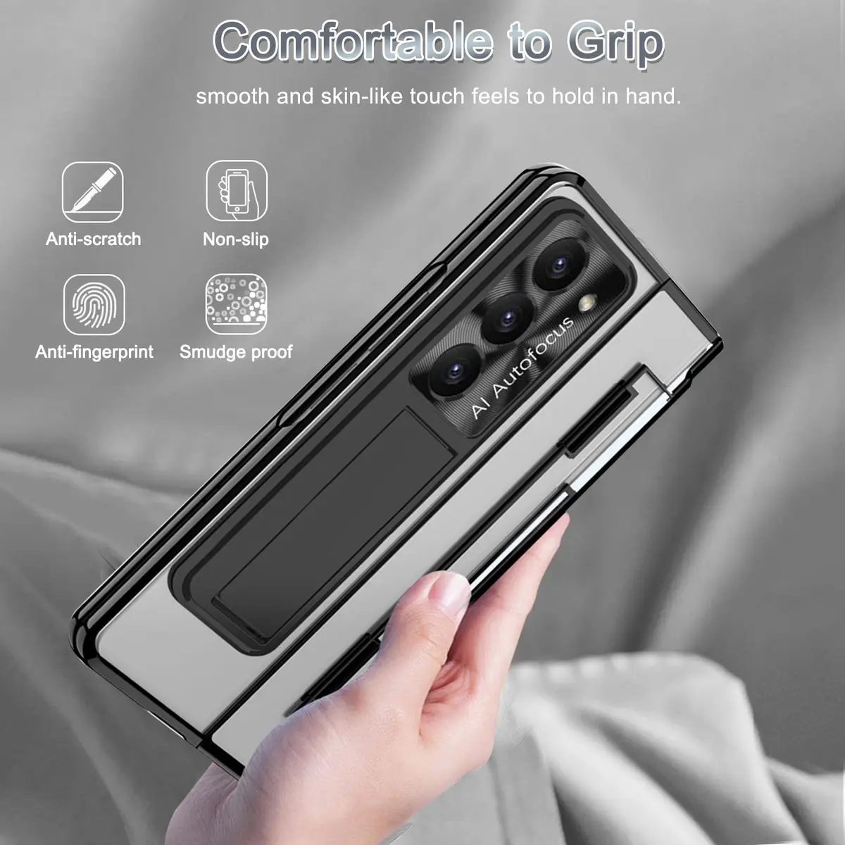 NINKI Samsung Galaxy Z Fold 5 Case with S Pen & Hinge Protection | Luxury Transparent Cover - view 7