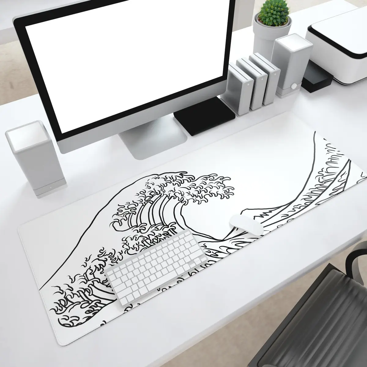 Ovenbird Gaming Mouse Pad with Stitched Edges 31.5 x 11.8 in | Anti-Slip Large Desk Mat for Gamers & Designers - view 7