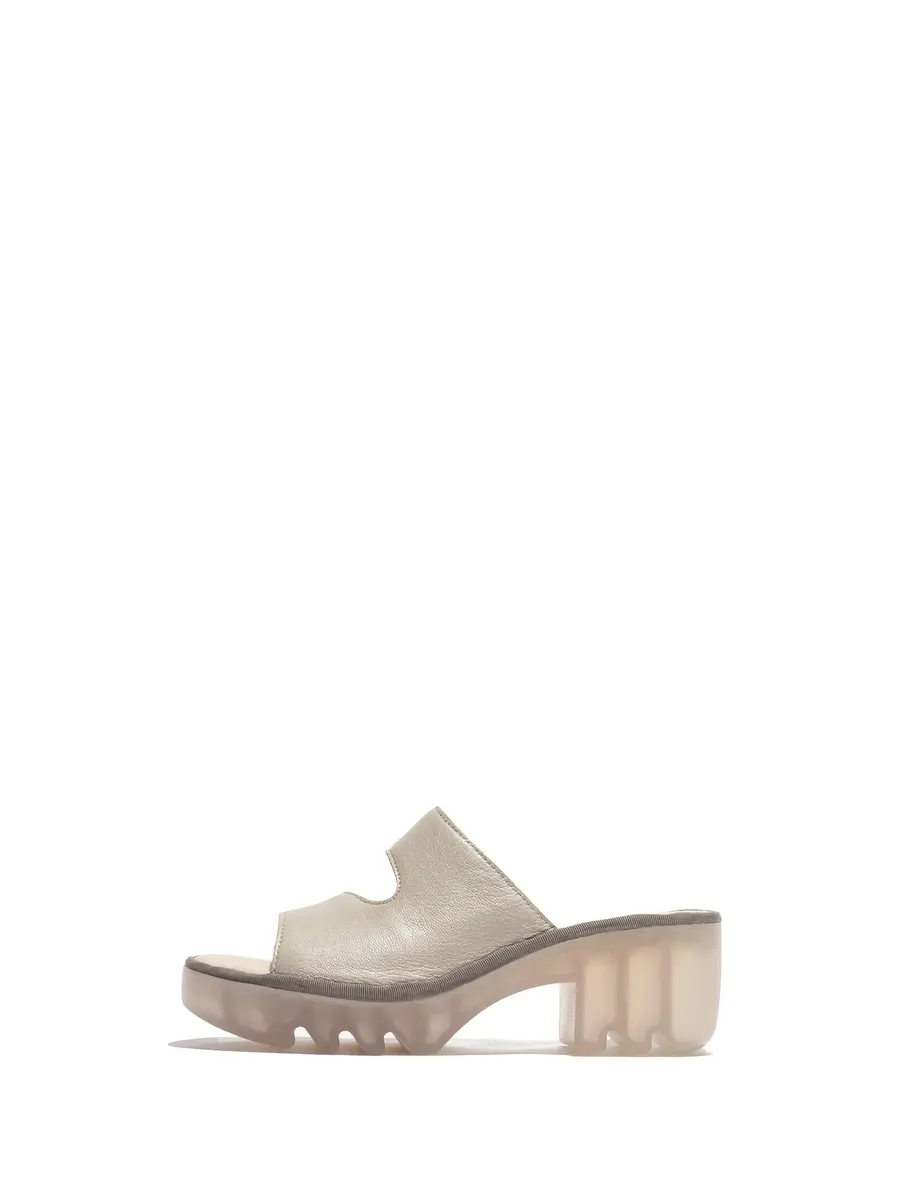 Fly London Tech493fly Women's Sandal Silver 10 | Cushioned Heel & Toe Insole for Comfort - main product image