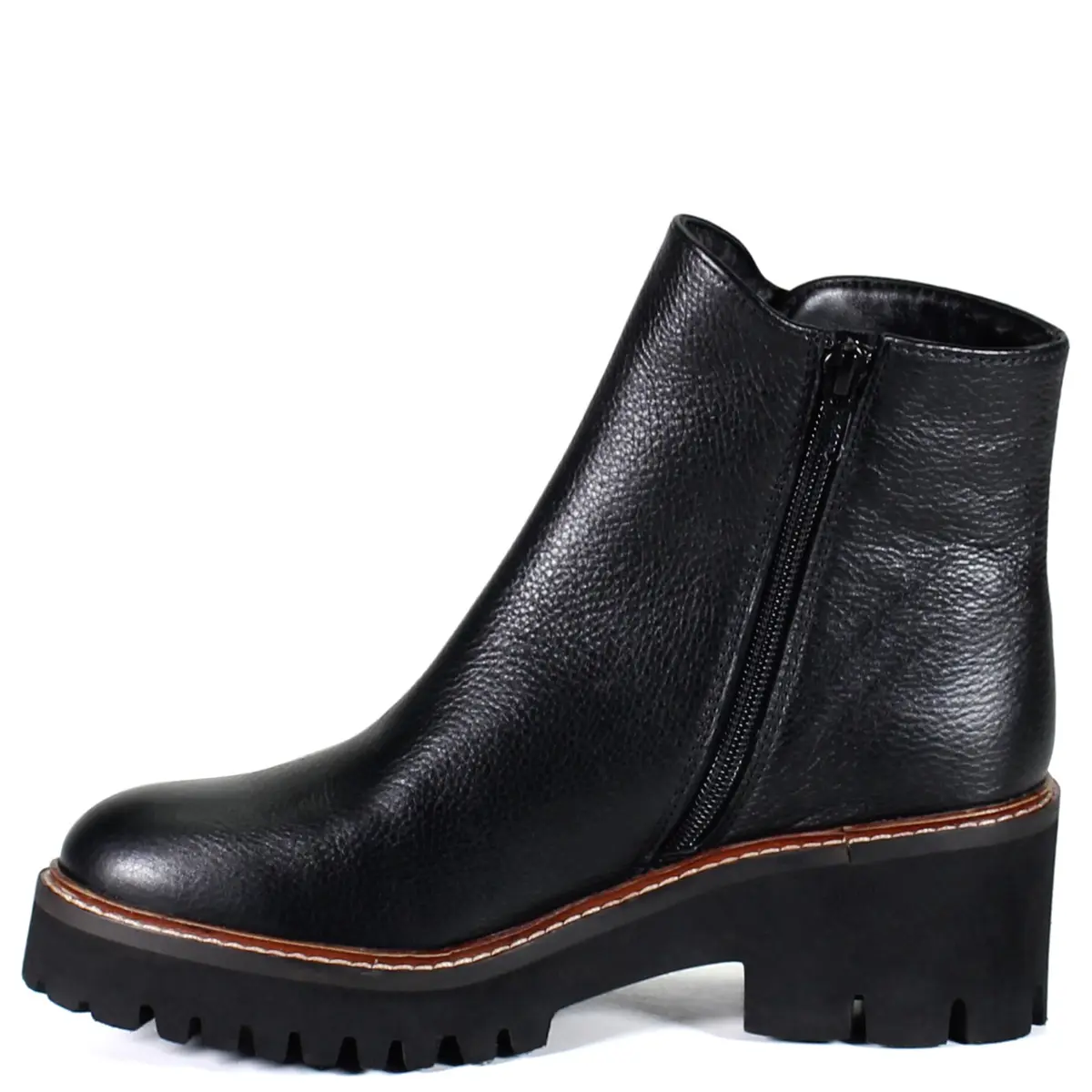 Diba True Light Pier Round Toe Zippered Casual Boots 9.5 M | Ankle Mid Heel 2-3" Black - view 7