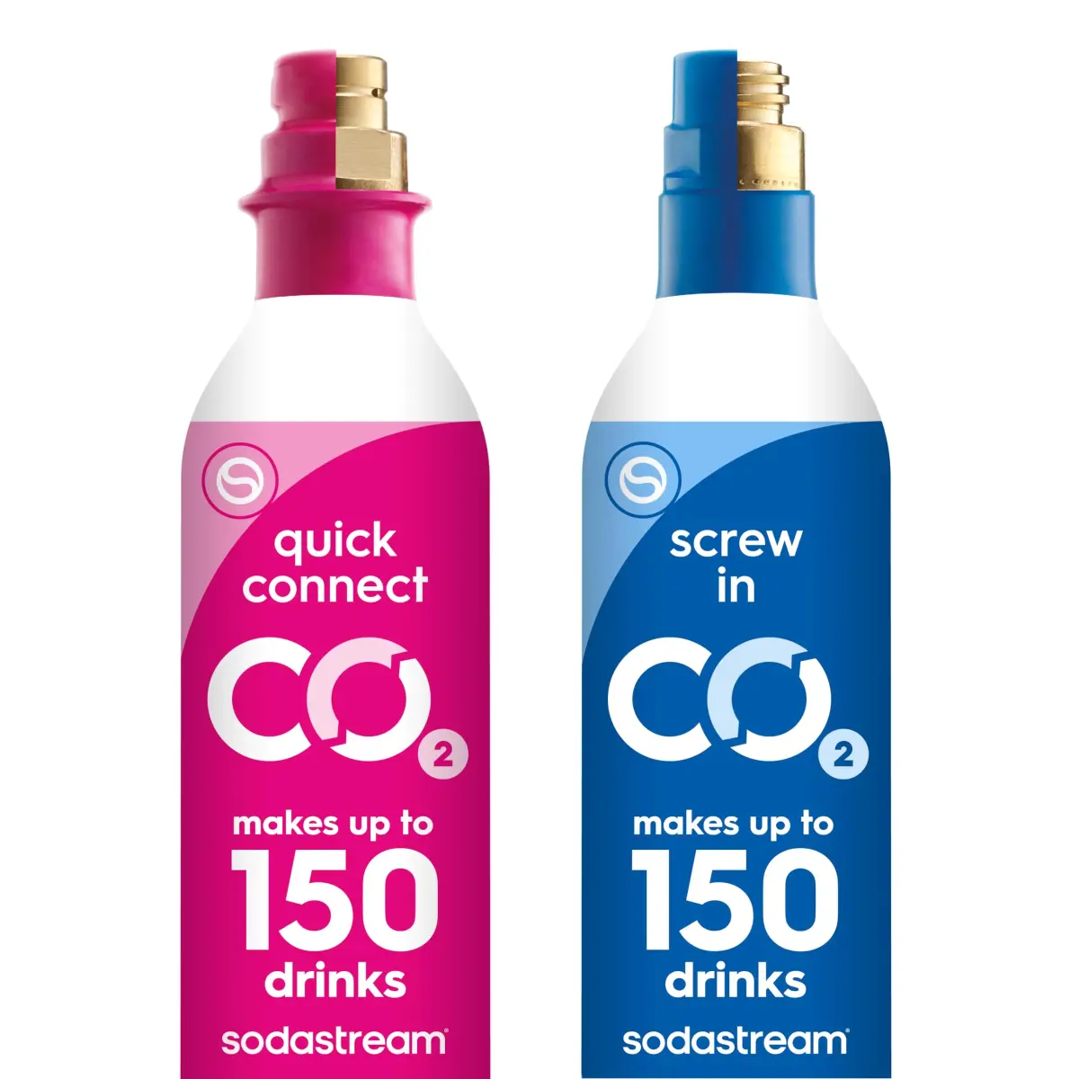 SodaStream CO2 Gas Carbonation Bundle 3 Pack Blue Screw-in System | Never Run Out of CO2 Again - view 6