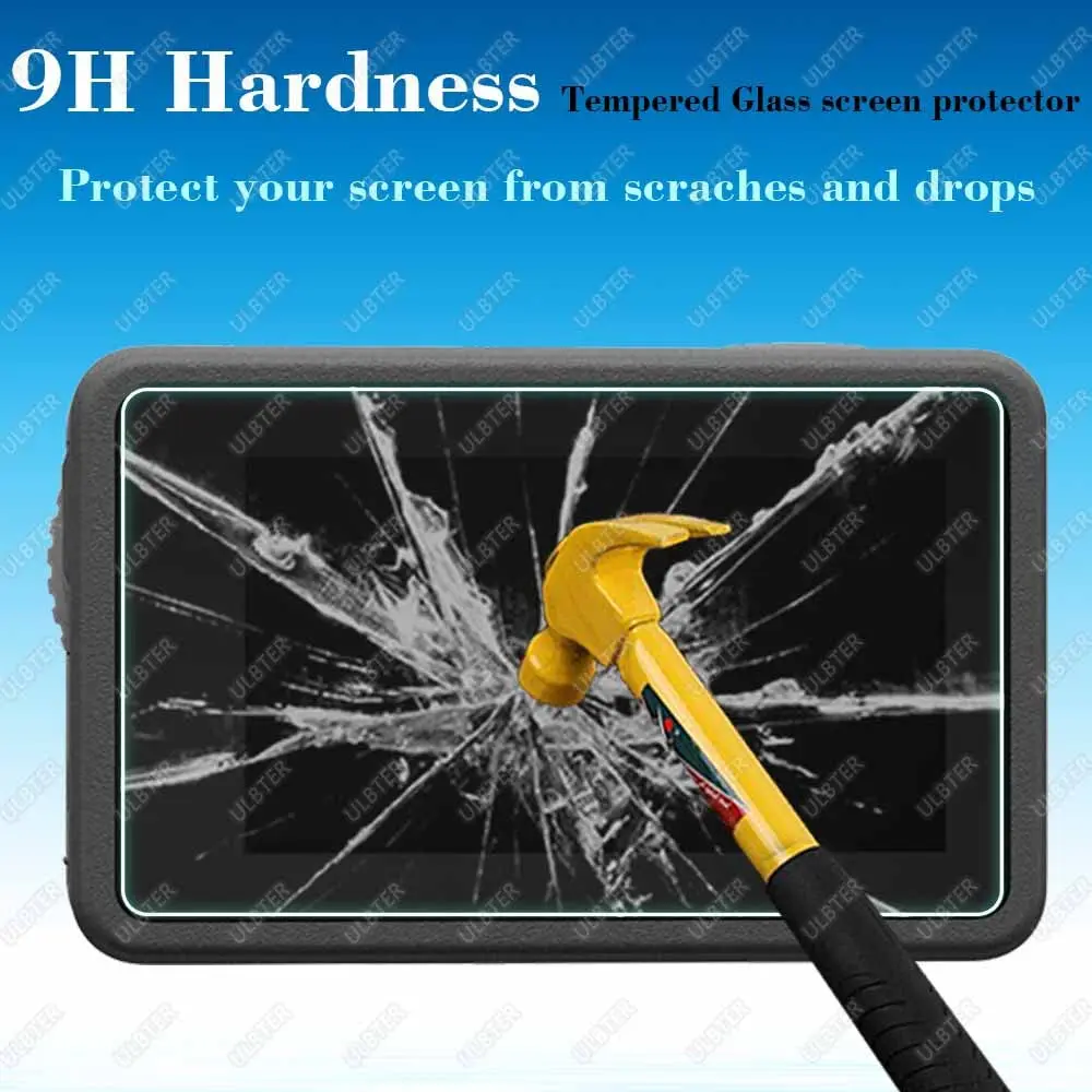 ULBTER Screen Protector for DJI OSMO Action 3 + Lens Cap Cover | 9H Tempered Glass & Dust-Resistant (70-120 chars) - view 5
