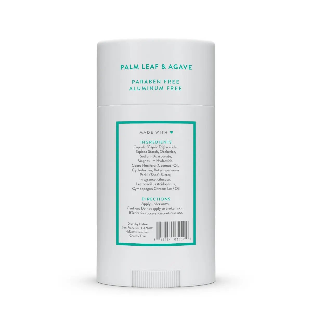 Native Palm Leaf & Agave Deodorant for Women and Men, 76.5 g (2.65 oz) | 72-Hour Odor Control - view 8