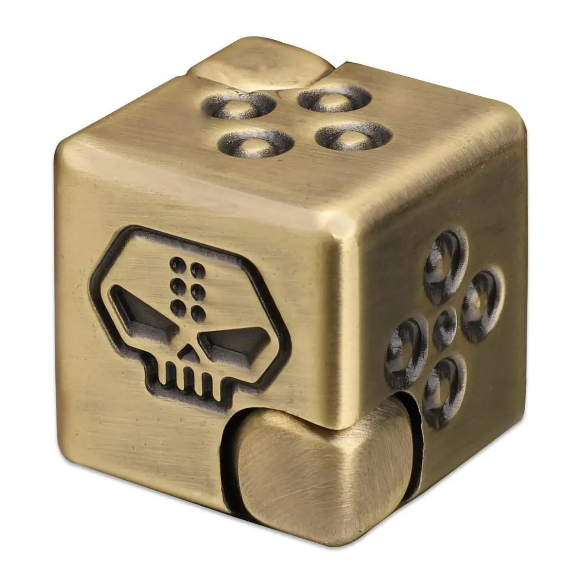 Dilabnba Metal Infinity Cube Spinner 150g (5.3oz) | Smooth 2-in-1 Fidget Toy for Focus & Stress Relief - main product image