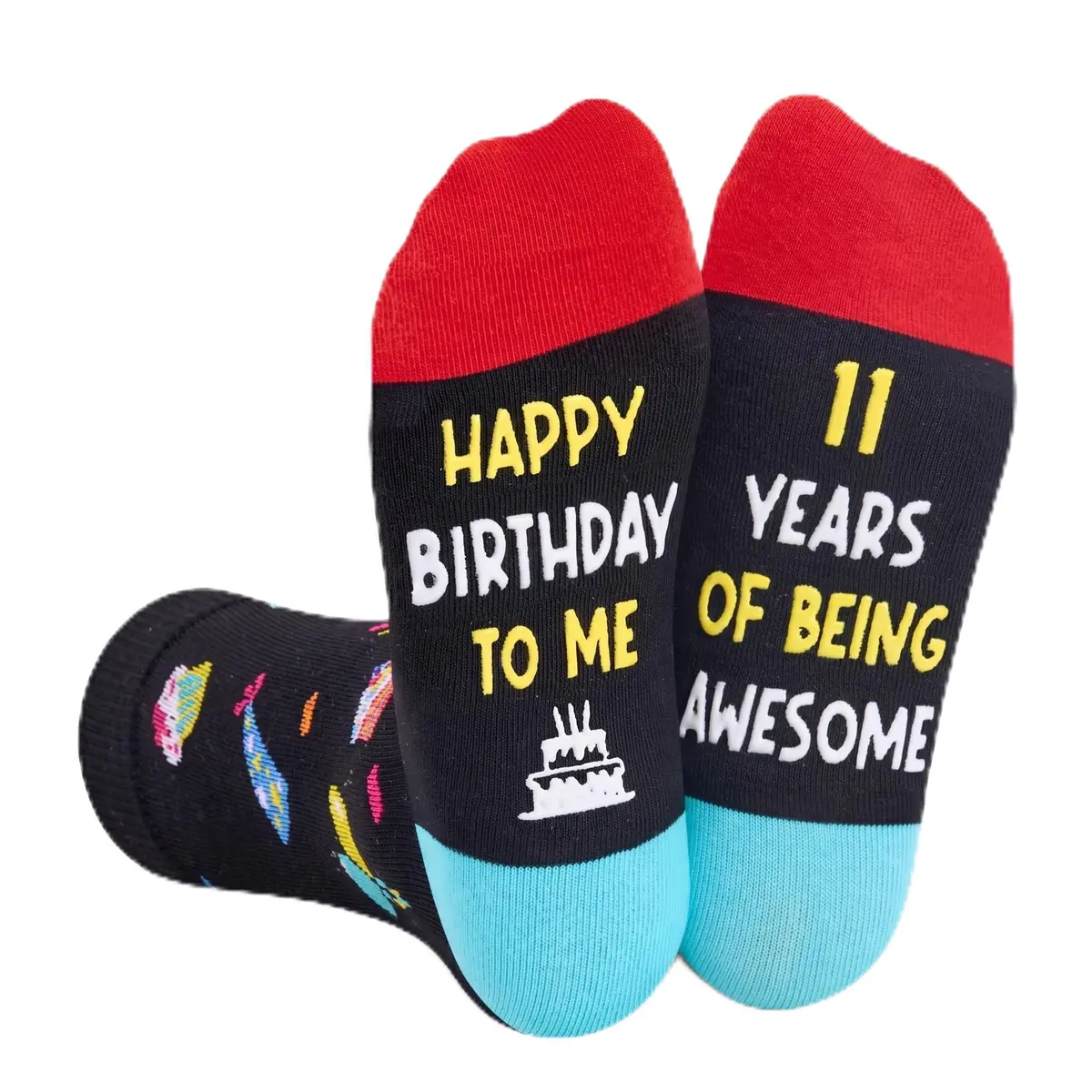 Zmart 11th Birthday Socks Gift Box - Celebration for 11 Year Old Boys & Girls, Birthday Party Favors, Christmas Stocking Stuffer Present - main product image