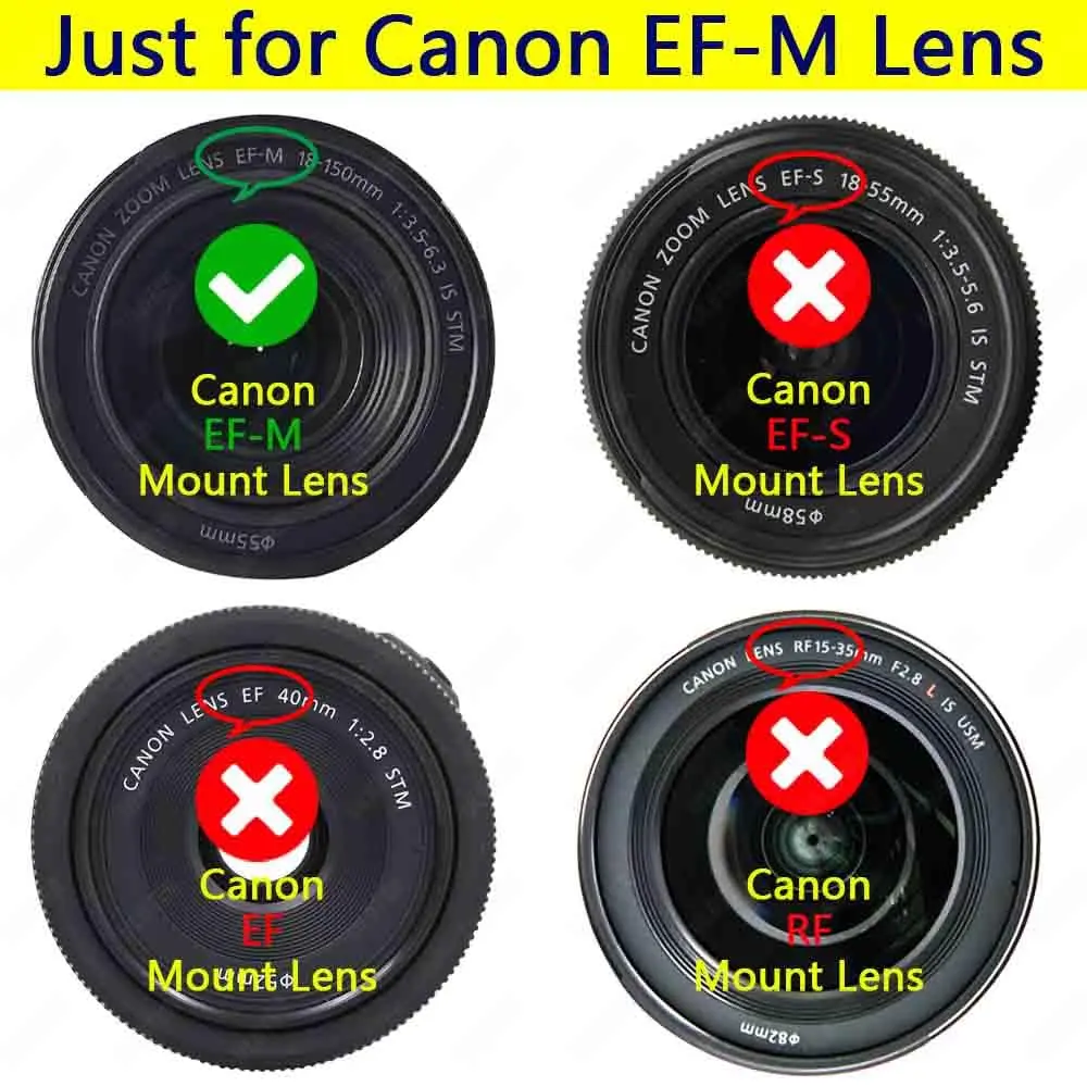 ULBTER EF-M Mount Body Cap Rear Lens Cover for Canon EOS M50 M6 M200 2Pack | Dust & Damage Protection - view 2